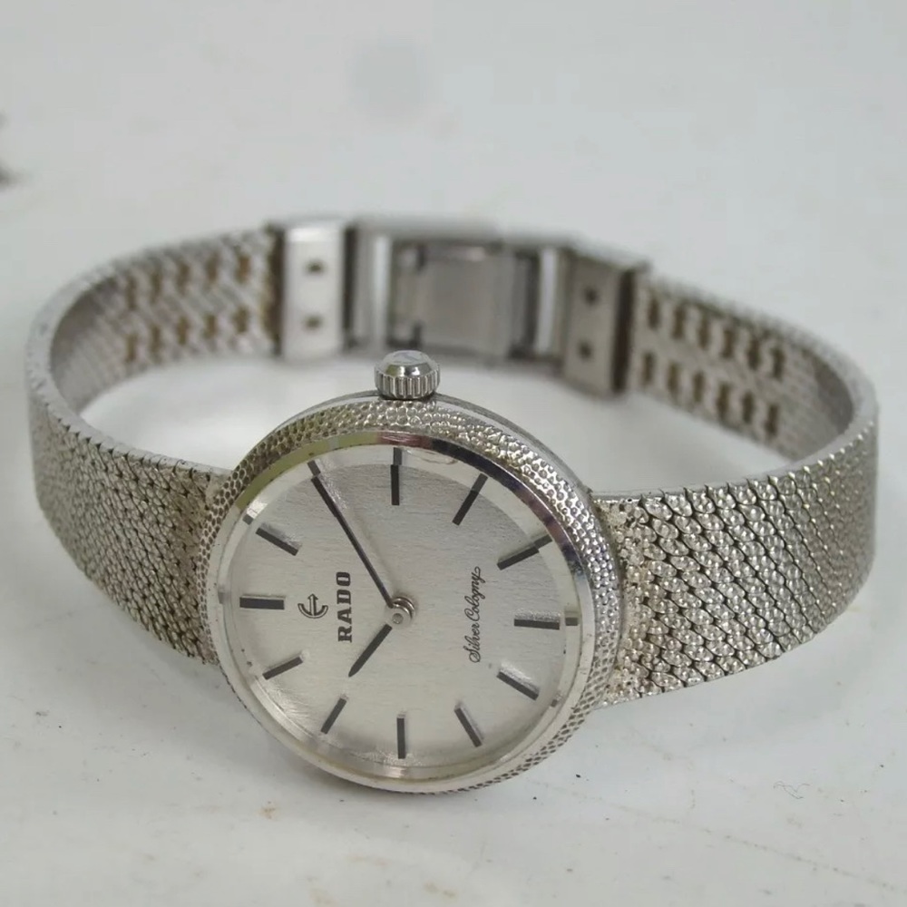 Rado vintage hand winding ladies silver watch